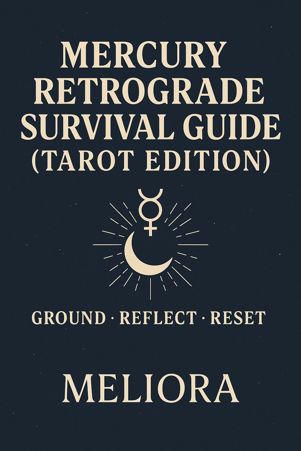 mercury retrograde symbol with meliora